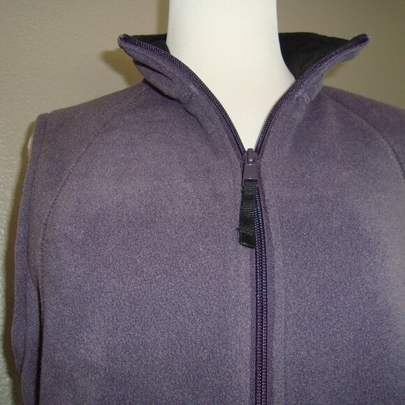 Columbia Fleece Vest Zip Front & Pockets Light Purple Size M - Picture 3 of 9